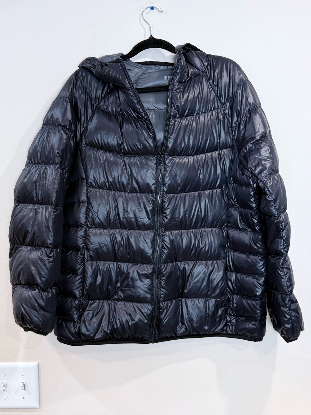 🔥Uniqlo Women’s Black Hooded Puffer Jacket Lightweight EC Size XL🔥